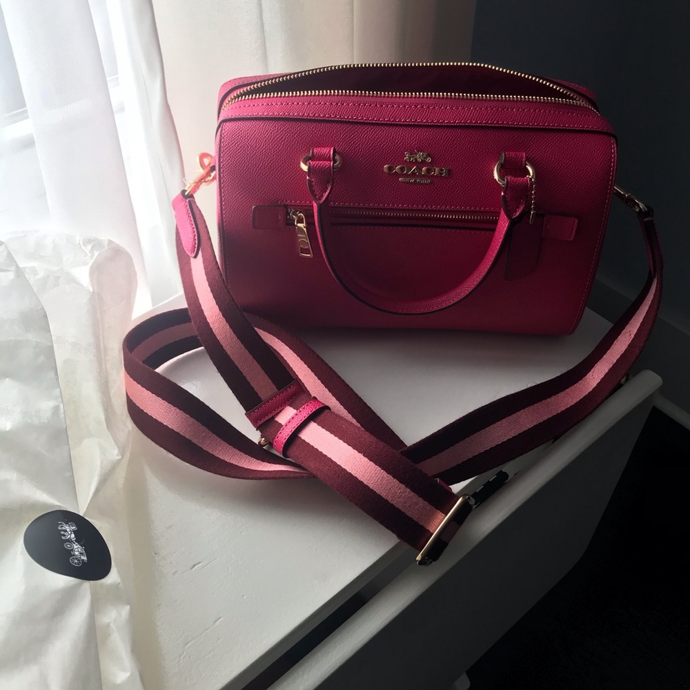 🆕 COACH | Rowan Satchel | Bold Pink 💝 - Picture 10 of 13